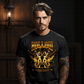 Hollow Gold Angel Oversized Streetwear T-Shirt | Courage Quote Graphic Tee | Project Hood 10 - Project Hood