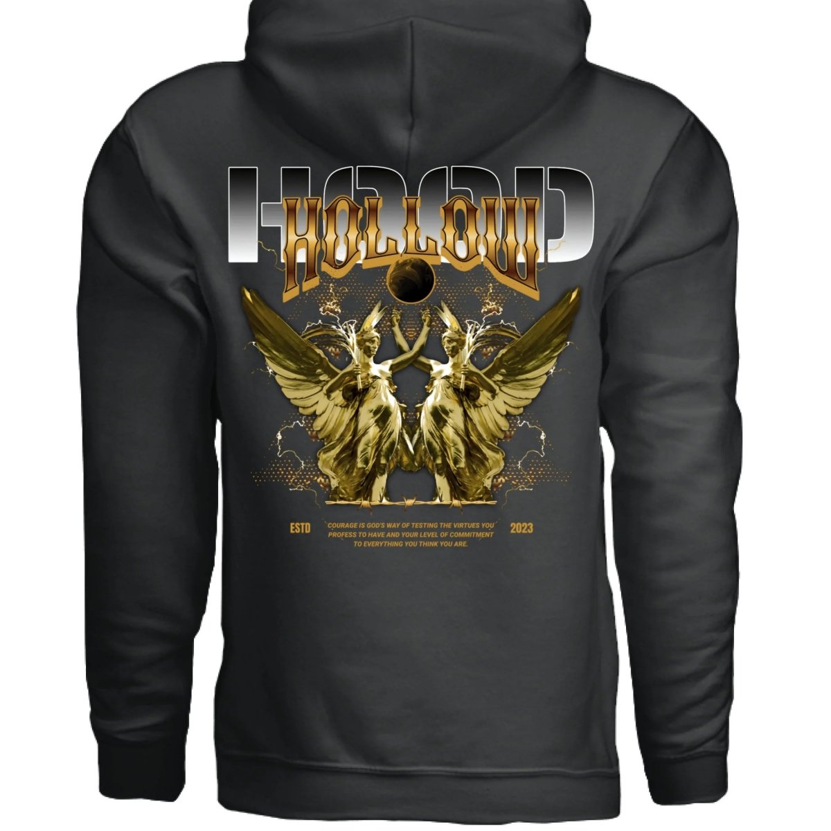 HOLLOW VIRTUE Dual Angel Oversized Streetwear Hoodie | Project Hood 10 - Project Hood