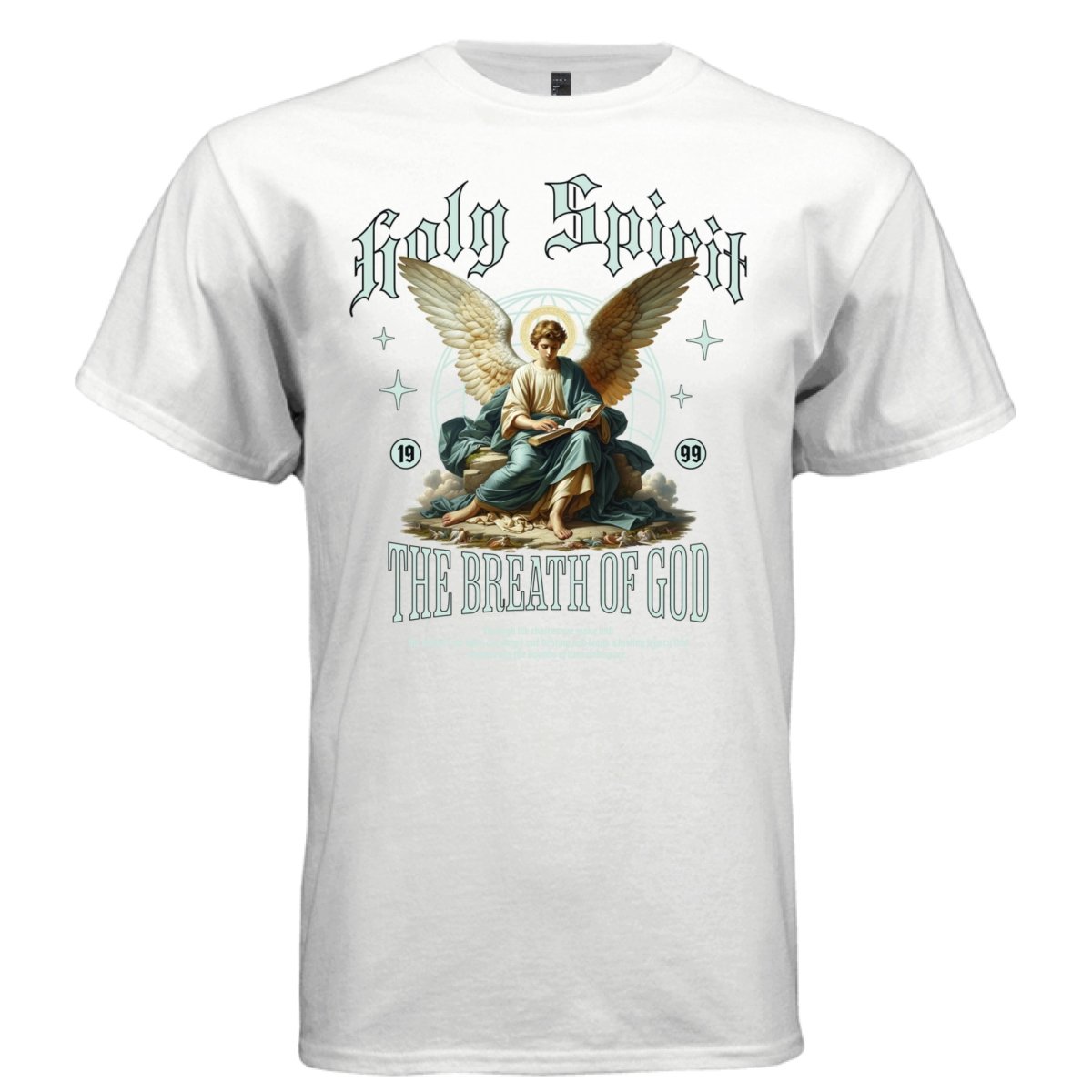 Holy Spirit The Breath of God Seated Angel Graphic Tee | Project Hood 75 - Project Hood