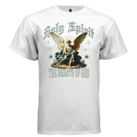 Holy Spirit The Breath of God Seated Angel Graphic Tee | Project Hood 75 - Project Hood