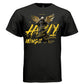 Holy Wings Black Angel Oversized Streetwear T-Shirt | Gold Wings Graffiti Graphic Tee | Project Hood 12 - Project Hood
