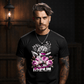 HOPE IN Romance Censored Cherub Graphic T-Shirt | Vaporwave Gothic Tee | Pink Floral Dark | Project Hood | 52 - Project Hood