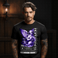 Hopelessness Angel Wireframe Grid Purple Graphic Tee | Project Hood 80 - Project Hood
