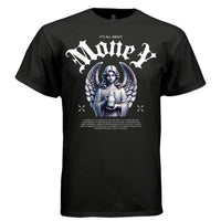 IT'S ALL ABOUT MONEY Angel Wealth Marble Oversized Streetwear T-Shirt | Project Hood 104 - Project Hood