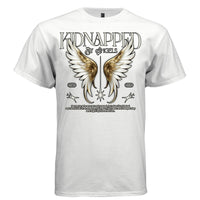 Kidnapped by Angels Graphic T-Shirt | Faith Streetwear | Servants Saved Illuminated and Swayed by His Affection | Project Hood 35 - Project Hood