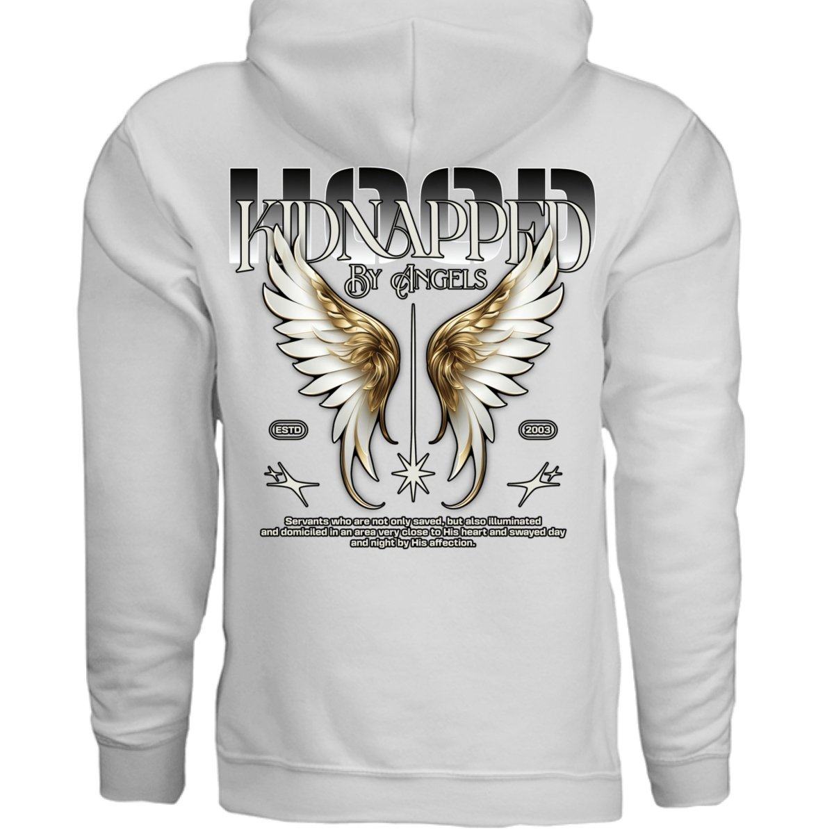 KIDNAPPED BY ANGELS Oversized Streetwear Hoodie | Project Hood 35 - Project Hood