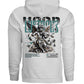 LUSTROUS Silver Cherub Violinist Graphic Oversized Hoodie | Project Hood 182 - Project Hood