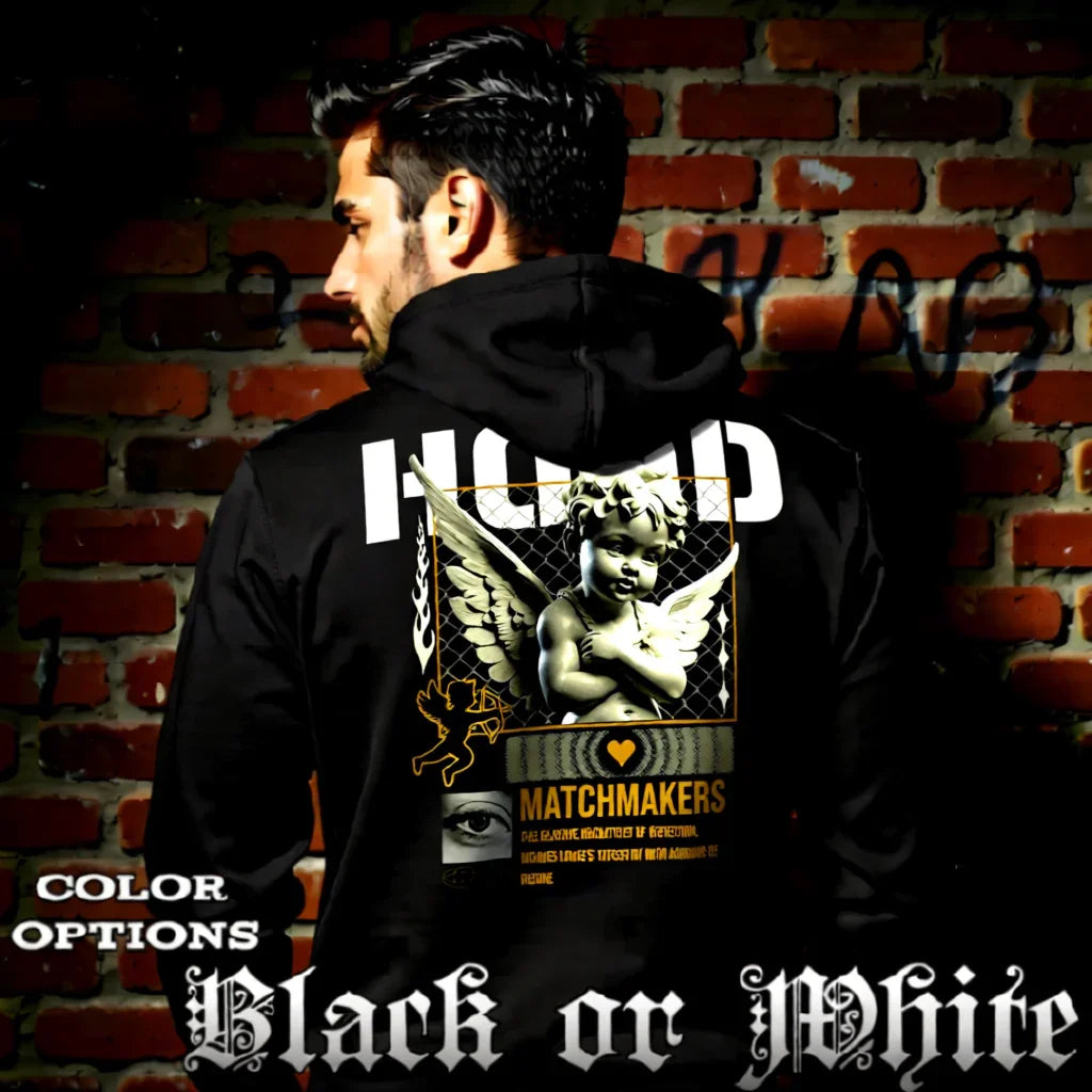 MATCHMAKERS Urban Romance Oversized Streetwear Hoodie | Project Hood 3 - Project Hood