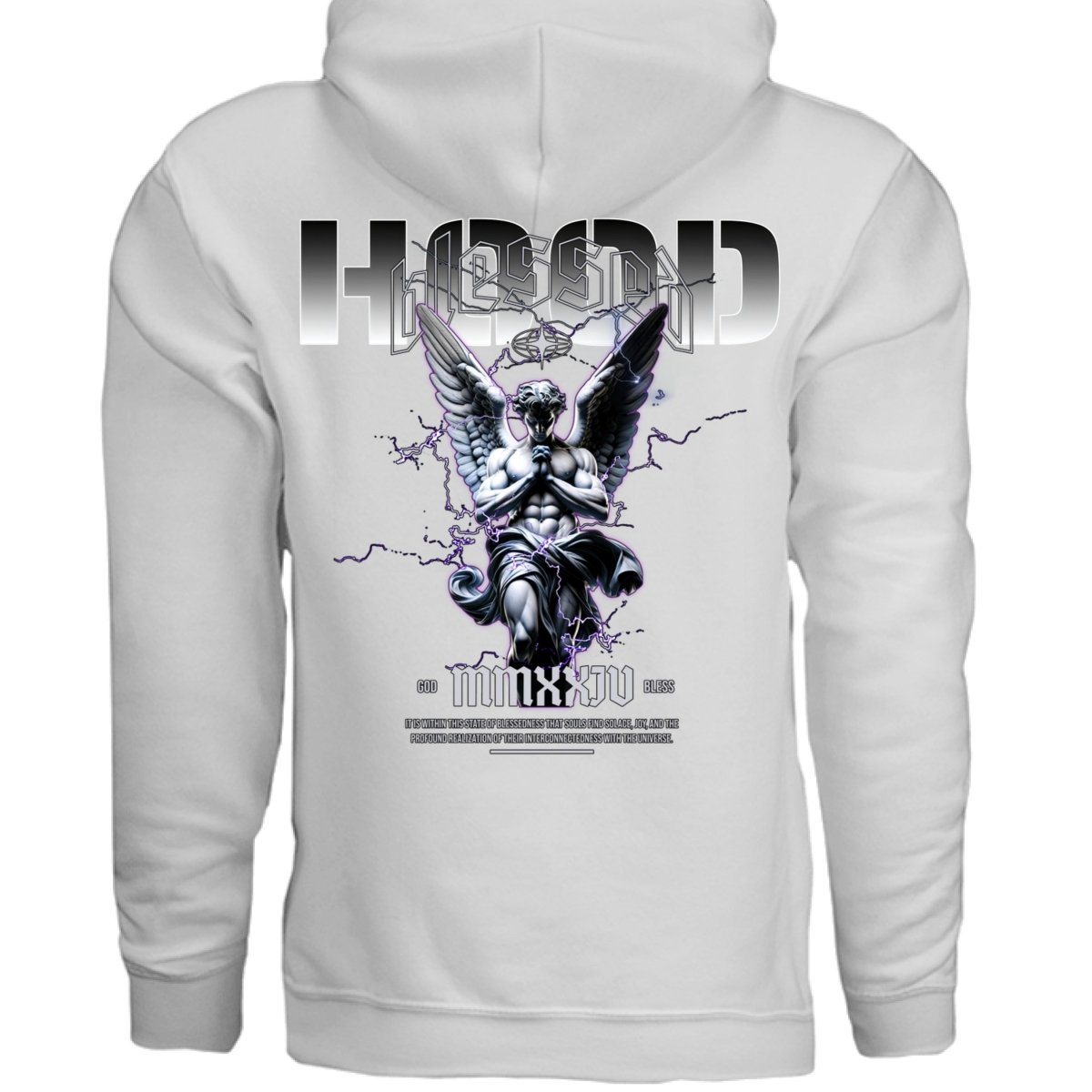 MMXXIV Lightning Angel Statue Oversized Hoodie | Project Hood 70 - Project Hood