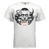 MORTAL Angel Human Devil Trifaced Duality Oversized Streetwear T-Shirt | Project Hood 198 - Project Hood