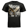 MUSICAL ANGEL Harp Gold Celestial Story Oversized Streetwear T-Shirt | Project Hood 171 - Project Hood