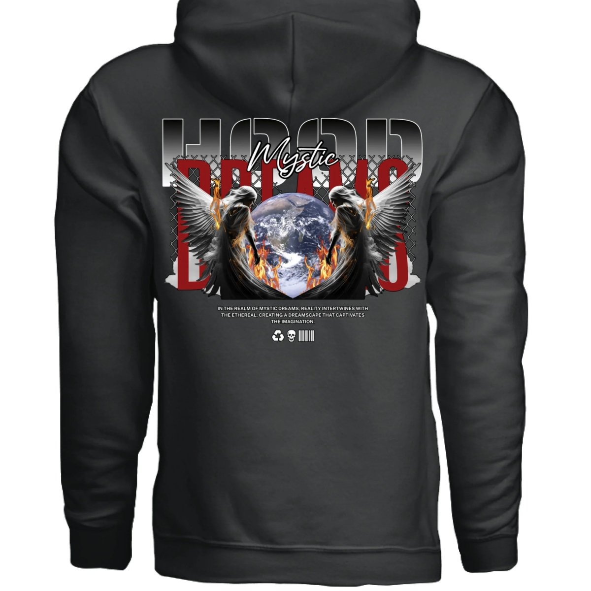 MYSTIC DREAMS World Angels Oversized Streetwear Hoodie | Project Hood 16 - Project Hood