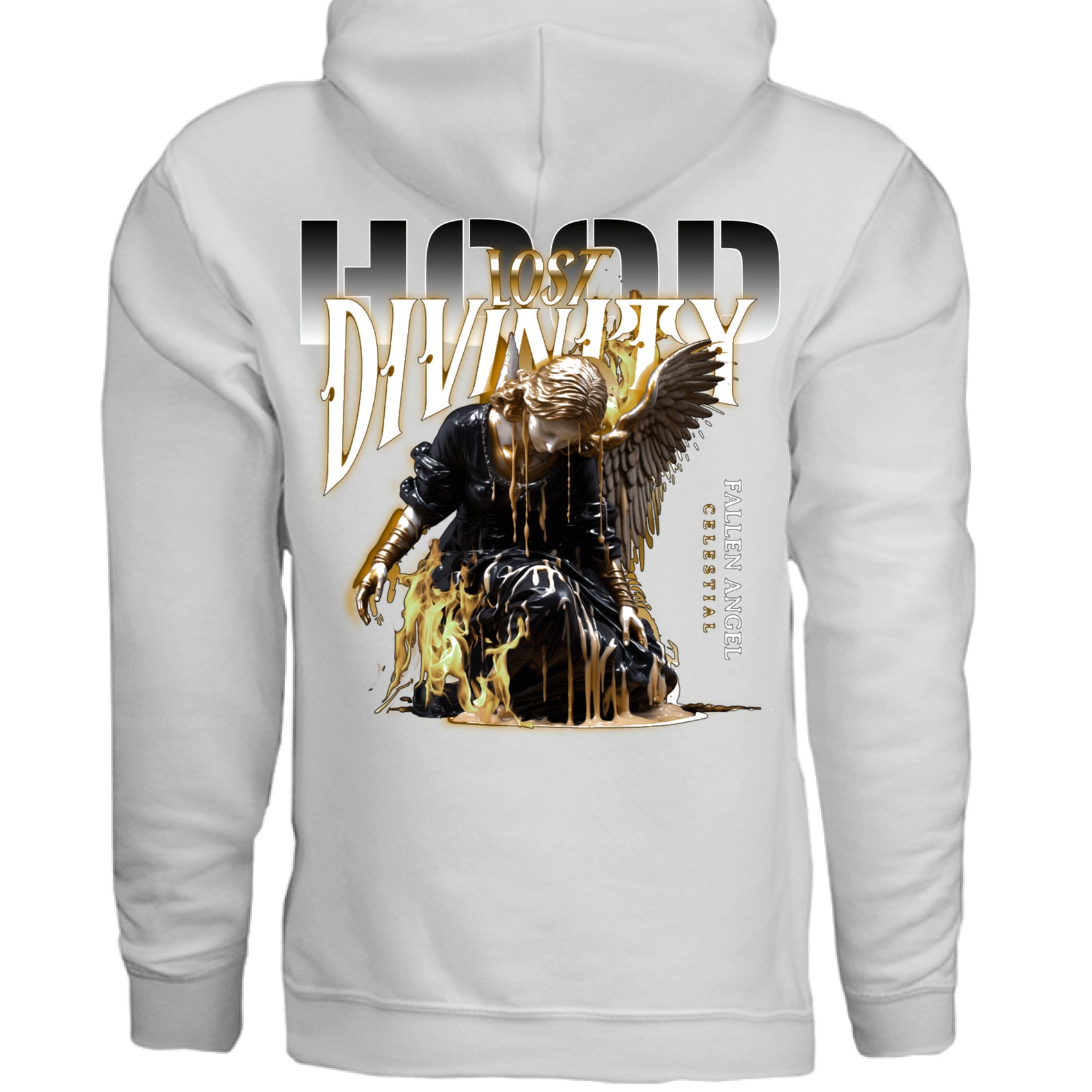 Project Hood LOST DIVINITY hoodie urban fashion celestial streetwear black fleece
