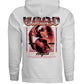 CULTURAL ANGEL hoodie back view Project Hood oversized black fleece heritage streetwear