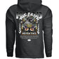 Faith Never Fail Oversized Hoodie flat lay Black White Project Hood streetwear