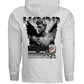 Mighty Angel Hoodie Black back on model Project Hood Guardians of God's Word graphic