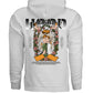 Romance Hoodie Black back on model Project Hood vintage tattoo flash love graphic