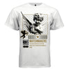 	
White Matchmakers cupid cherub graphic oversized t-shirt front view — vintage angel streetwear tee with gold print