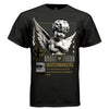 Black Matchmakers cupid cherub oversized graphic t-shirt front — dark romantic streetwear tee with gold cupid detail