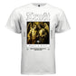 Project Hood TRUST Angel Devil oversized t-shirt white front — dark baroque painting graphic with gothic typography