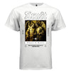 Project Hood TRUST Angel Devil oversized t-shirt white front — dark baroque painting graphic with gothic typography