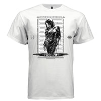 NOTHING IS ETERNAL streetwear graphic tee — chrome liquid melting female figure, impermanence quote, vertical repeat text, black and white monochrome design, Project Hood