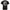 NOTHING IS ETERNAL chrome liquid figure graphic tee in black — front view — stoic impermanence oversized streetwear, monochrome design, Project Hood