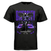 DIVERCITY black front — electric dark angel wings purple lightning holographic ribbon oversized graphic tee on black t-shirt, pro-diversity streetwear by Project Hood
