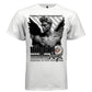 Mighty Angel Graphic T-Shirt in White – Full Front Design View | Psalm 103:20 Christian Streetwear by Project Hood