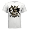 EVOLVE Eternal Cherub Graphic T-Shirt – Gold Globe Celestial Streetwear by Project Hood