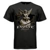 EVOLVE Eternal Cherub Graphic T-Shirt – Gold Globe Celestial Streetwear by Project Hood
