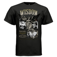 WISDOM Angel Graphic T-Shirt – Gothic Rationality Personality Streetwear by Project Hood