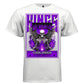 WINGS OF DEATH Graphic T-Shirt – Neon Purple Gothic Skeleton Streetwear by Project Hood