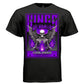 WINGS OF DEATH Graphic T-Shirt – Neon Purple Gothic Skeleton Streetwear by Project Hood