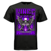 WINGS OF DEATH Graphic T-Shirt – Neon Purple Gothic Skeleton Streetwear by Project Hood