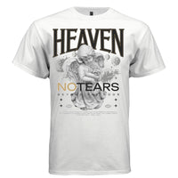 HEAVEN NO TEARS Graphic T-Shirt – Kneeling Cherub Roses Celestial Streetwear by Project Hood