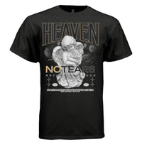 HEAVEN NO TEARS Graphic T-Shirt – Kneeling Cherub Roses Celestial Streetwear by Project Hood