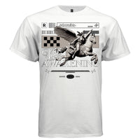 THE AWAKENING Pegasus Angel Graphic T-Shirt – Dark Mythology Streetwear by Project Hood