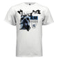 ALONE BUT ALIVE Dark Reaper Graphic T-Shirt – Cyber Goth Electric Blue Streetwear by Project Hood