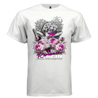 HOPE IN Romance Censored Cherub Graphic T-Shirt – Vaporwave Pink Floral Streetwear by Project Hood