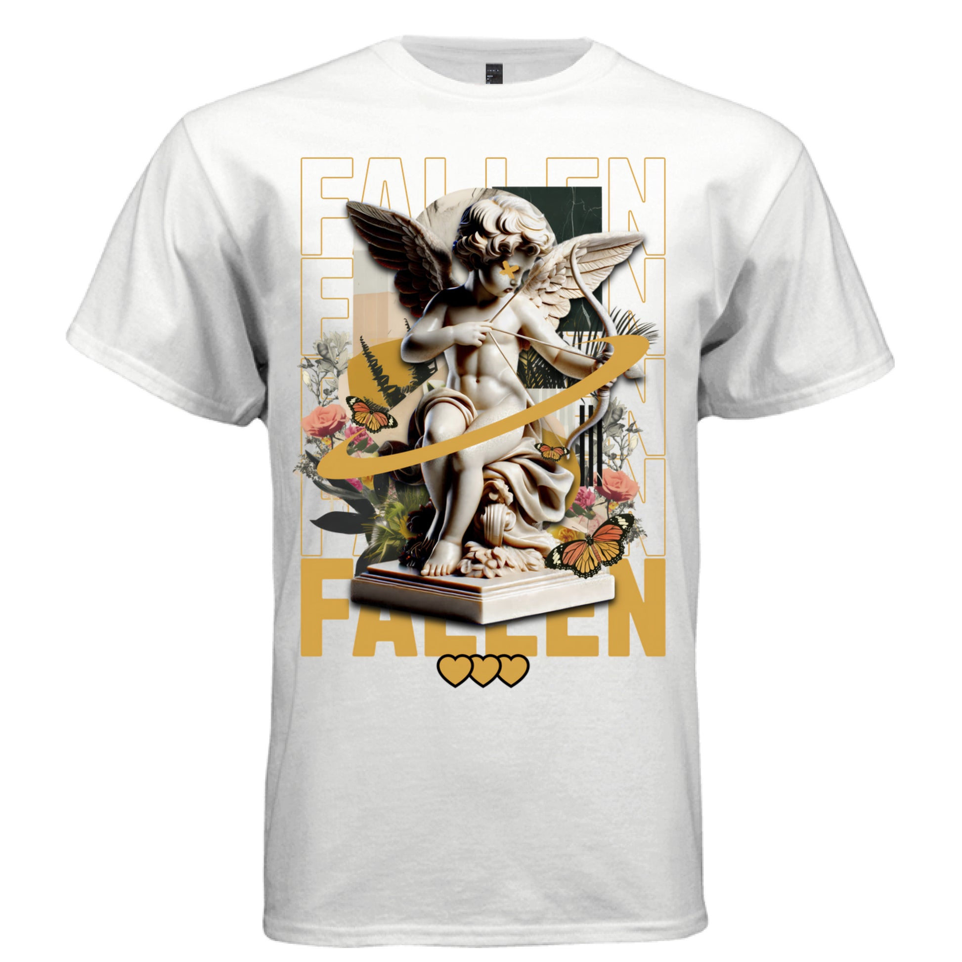 FALLEN Cupid Orbital Ring Graphic T-Shirt – Golden Love Streetwear by Project Hood