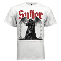 SUFFER Weeping Angel Drip Graphic T-Shirt – Dark Gothic Streetwear by Project Hood