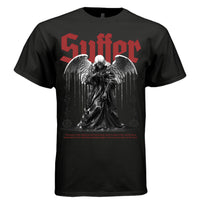 SUFFER Weeping Angel Drip Graphic T-Shirt – Dark Gothic Streetwear by Project Hood