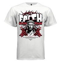FAITH OVER FEAR Jesus Graphic T-Shirt – Christian Streetwear Deuteronomy by Project Hood