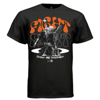 FIGHT SPIRIT Struggle and Persistence Graphic T-Shirt – Orange Retro Streetwear by Project Hood