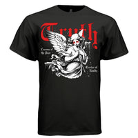 TRUTH Lessons of the Past Angel Graphic T-Shirt – Gothic Red Courage of Reality Streetwear by Project Hood