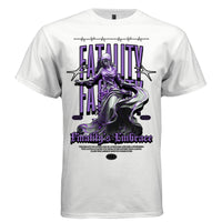 FATALITY Finality's Embrace Graphic T-Shirt – Purple Gothic Mourning Streetwear by Project Hood