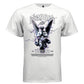 BLESSED MMXXIV Praying Angel Graphic T-Shirt – Purple Lightning Faith Streetwear by Project Hood