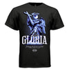 THE GLORIA Angel Cross Graphic T-Shirt – Blue Surreal Celestial Streetwear by Project Hood