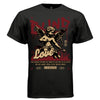 BLIND LOVE Project Hood oversized unisex streetwear tee worn look — dark romance graphic shirt relaxed side profile view
